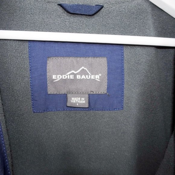 Eddie Bauer Navy Fleece Lined Jacket - Picture 4 of 6